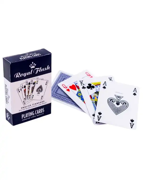Royal Flush Premium Kort (Blå)